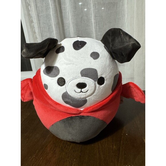 Squishmallows Hoodie Squad 8" Dustin the Dog in Devil Bat Costume Plush Doll Toy - Picture 5 of 7